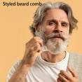 thumbnail image 4 of Stainless Steel Beard Grooming Comb Portable Unisex Design For Travel Styling Kit, 4 of 15
