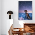thumbnail image 5 of Hudo Dog Christmas Canvas Wall Art, Beagle Dog Wall Art Prints Dogs Hanging Wall Pictures Decoration for Holiday Living Room Bedroom Bathroom, 5 of 5