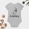 thumbnail image 4 of Drinking Buddies - Matching Twin Babies - Baby Clothes - Funny Newborn Bodysuit Outfits for Boys And Girls Gray-style-1 9months, 4 of 7