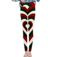 thumbnail image 2 of siminsem Christmas Leggings for Women Velvet High Waist Warm Winter Tights Holiday Print Stretchy Skinny Pants Tummy Control Cozy Velour Pants Gift for Her, D,S, 2 of 4