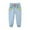 Blue, variant on Aofany Toddler Girls Sweatpant Casual Cute Flower Embroidery Pant With Pockets Pure Cotton Comfortable Elastic Trousers 2-6 Years