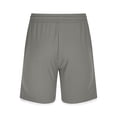 thumbnail image 4 of Besolor Men's Running Shorts Wide Leg Elastic Drawstring Waist Thin Breathable Summer Beach Casual Workout Shorts with Pocket(Small,Gray), 4 of 6