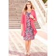 thumbnail image 4 of Catherines Women's Plus Size Soft Knit Jacket Dress, 4 of 6