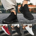 thumbnail image 4 of Dakaela Mens Walking Shoes Non Slip Running Tennis Sneakers Breathable Sport Casual Shoes for Men Black 8.5, 4 of 7