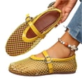thumbnail image 5 of KEVCHE Womens Hollow Out Mesh Mary Jane Shoes, Soft Soled Breathable Flat Casual Footwear, Lightweight Summer Fashion Daily Shoes, Elegant Comfortable Shoes, 5 of 5