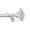 Polished Nickel, variant on Threadmade Florence Single Curtain Rod with Stacked Square Finial, Polished Nickel - 32"W x 142"L