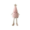 thumbnail image 2 of Plush Christmas Tree Figurine, Pink Finish, Soft Dangling Legs Tabletop Ornament for Mantel, Shelf, Desk or Holiday Gift, 2 of 5