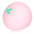 thumbnail image 3 of Pelota elástica para apretar de melocotón, juguete antiestrés de fruta para mujeres, hombres y niños, color rosa, 3 of 14