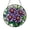 Acrylic 3.5 Inch, variant on Purple Asters Stained Glass Window Suncatcher, Light Catching Floral Hanging Decor, Home Accent Gift