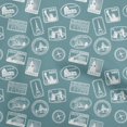 thumbnail image 1 of oneOone Cotton Poplin Twill Dusty Teal Green Fabric Travel Sewing Craft Projects Fabric Prints By Yard 56 Inch Wide, 1 of 6