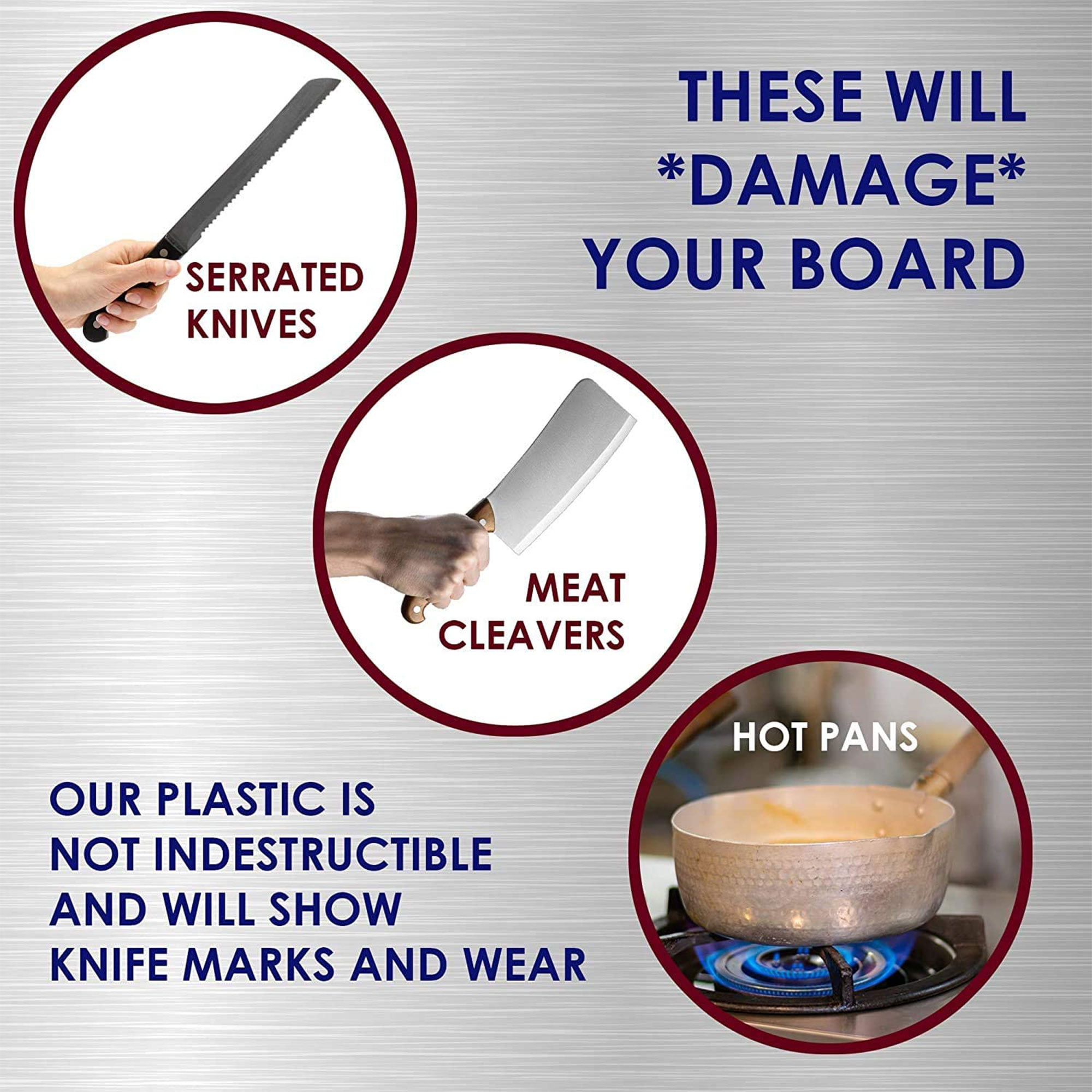 🔥White Chopping Board Baking Kitchen Plastic Cutting Board