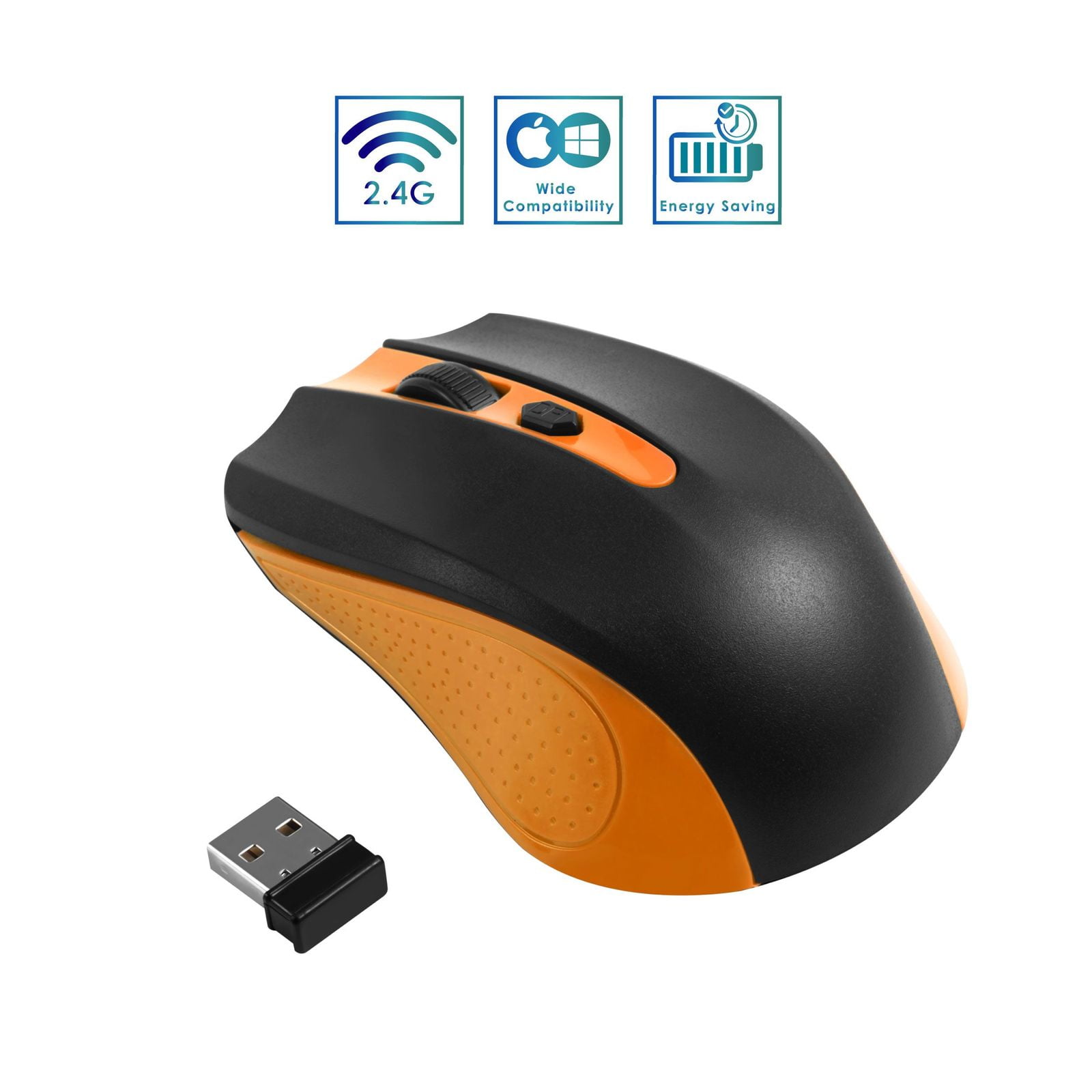 2.4GHz Wireless Cordless Optical Mini Mouse Mice USB 2.0 Receiver For PC Laptop 