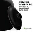 thumbnail image 4 of Brio Black Ceramic Water Dispenser Holds 5 Gallon Capacity Jugs, 8 Inch Stand, Faucet and Lid, 4 of 7