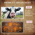 thumbnail image 5 of Tongue out Cow Funny Personalized License Plate Rust-proof Stainless Steel Metal License Plate Suitable For Men And Women 12.2" x 6.2", 5 of 7