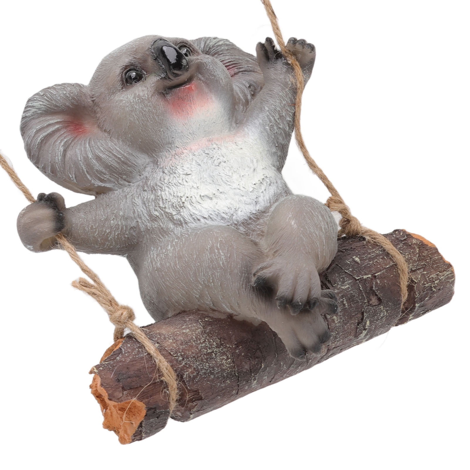 LAZIOEGR Swing Koala Sculpture Synthetic Resin Animal Statues Decoration for Garden, Patio & Outdoor Ornament, 7.1 inches / 18 cm