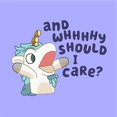 thumbnail image 2 of "Bluey" Unicorse Why should I care? Funny T-Shirt by Impressive Inks, 2 of 5