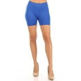 thumbnail image 4 of Women's Casual Stretch Elastic Waist Solid Basic Mini Biker Shorts Pants (Pack of 3), 4 of 4