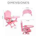 thumbnail image 5 of Asiento Plegable Portatil Para Bebe Ajustable Rosa, 5 of 5