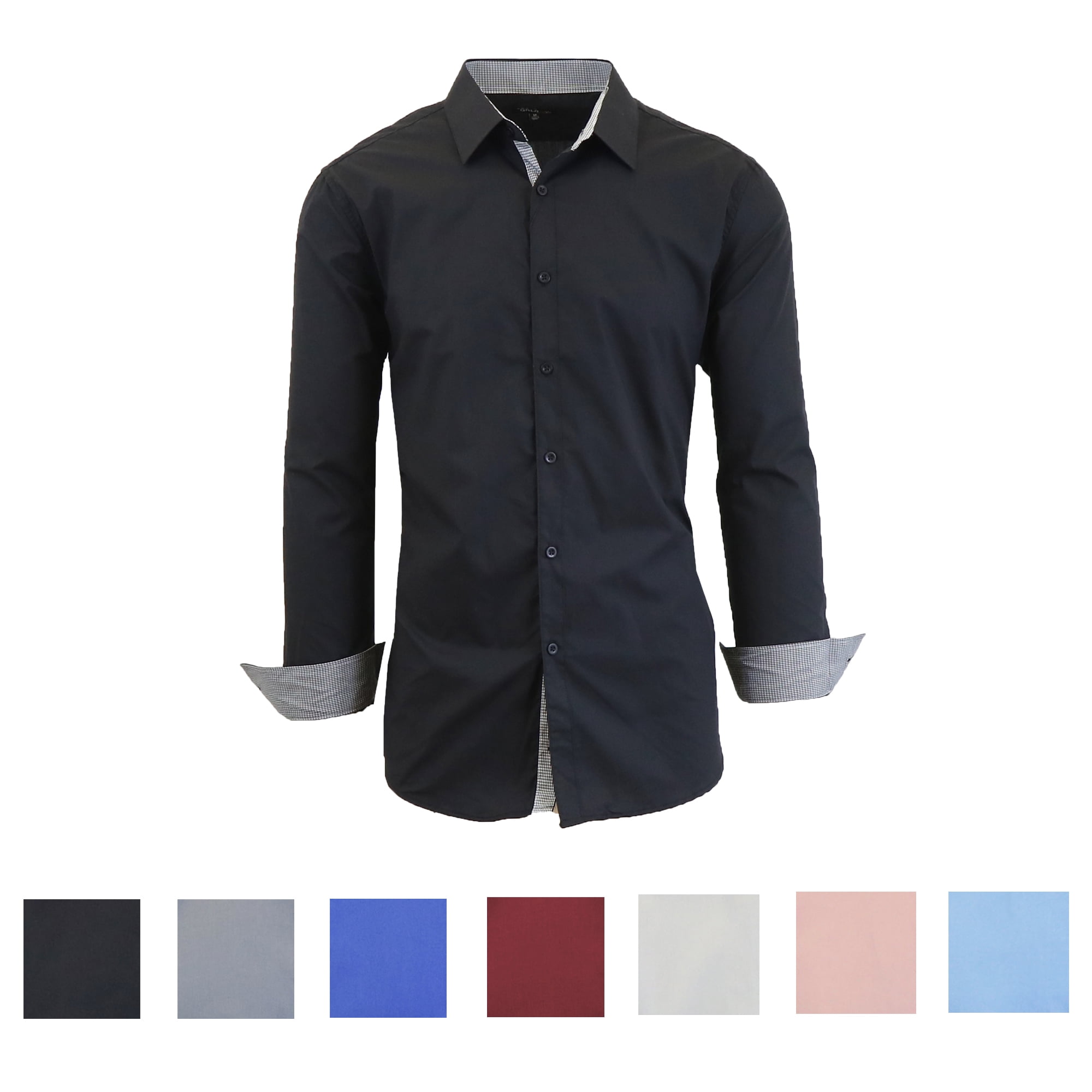 Long Sleeve Slim Fit Casual Dress Shirt 