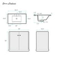 thumbnail image 2 of Lafayette 36" Freestanding Bathroom Vanity in Natural Oak with Matte Black, 3-Hole Widespread Sink Top, 2 of 5