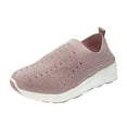 thumbnail image 3 of Oyedens Womens Slip on Walking Shoes Glitter Rhinestones Running Sneakers Memory Foam Non Slip Work Shoes, 3 of 4