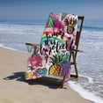 thumbnail image 4 of PHYHOO  Animal Fruit Beach Towel for Adults Kids Microfiber Lightweight Swimming Pool Towels Quick Dry Absorbent Sand Free Large Oversized Bath Towel 30x60in, 4 of 8