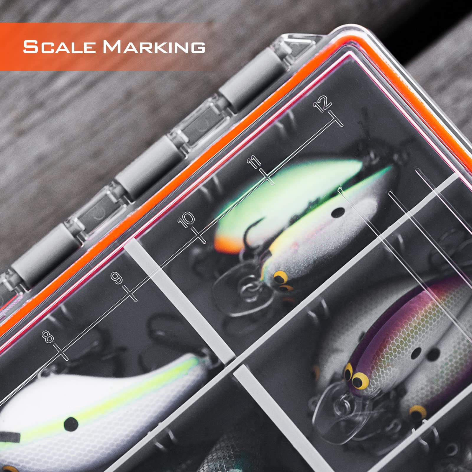 Hyperseal Waterproof Tackle Box  3600 And 3700 Trays Fishing Organizer With Removable Dividers Lure Terminal Storage