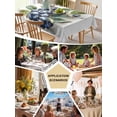 thumbnail image 5 of Blueberries Table Cloth, Farmhouse Blue Fruits Green Botanical Waterproof Tablecloth for Rectangle Tables, Reusable Washable Fabric Table Cover for Restaurant Kitchen Dining Tables 60"x84", 5 of 6