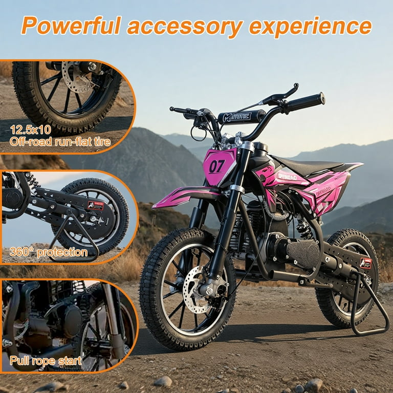 SAY YEAH Dirt Bike,50CC Mini Dirt Bike for Kids 8-13,Max Speed
