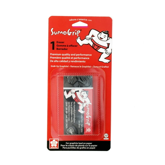Sakura SumoGrip Premium Open-Cell Technology Block B300 Eraser, 1 Pk