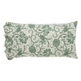 thumbnail image 2 of VHC Brands Dorset, Farmhouse Ruffled Pillow Cases, King Size, Floral, Green, 21x36, Set of 2, 2 of 3
