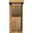 thumbnail image 2 of 6"W x 10"D x 14"H Crestline Rough Sawn Corbel w/Backplate, Western Red Cedar, 2 of 9