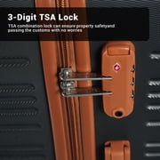 Hardside Luggage Sets 6 Piece, Hardshell Suitcase with TSA Lock Spinner Wheel and Travel Duffle Bag.Black