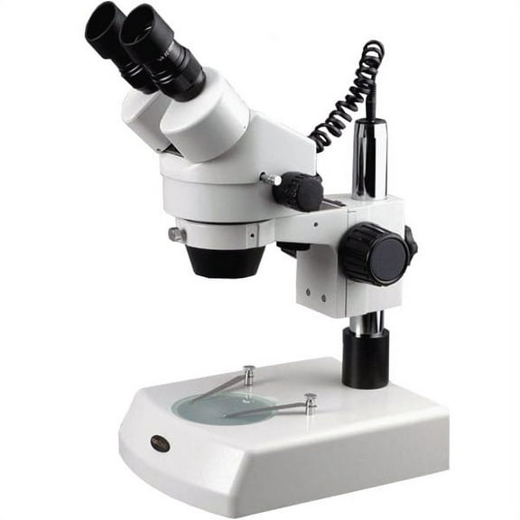 AmScope 7X-45X Binocular Stereo Zoom Microscope with Dual Halogen Lights New