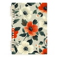 thumbnail image 7 of FORMRS 1-Subject Spiral Notebook 8" x 5" College Ruled 60 Refillable Sheet A5 Hard Cover, 2 Pack, Large Red Floral Pattern, 7 of 7
