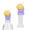 Yellow, variant on Kids Water Bottle Spout Conversion Cap with Straw, Reusable Children Beverage Water Bottle Straw Lid, Flip Top Universal Spout Lid Converter, Spill-Proof Replacement Top