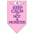 thumbnail image 5 of Pet and Dog Bandana Screen Printed, "Keep Calm, I'm Not A Monster", 5 of 10