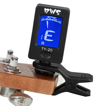 TSV Clip On Digital Tuner for Electric Guitar Bass Violin