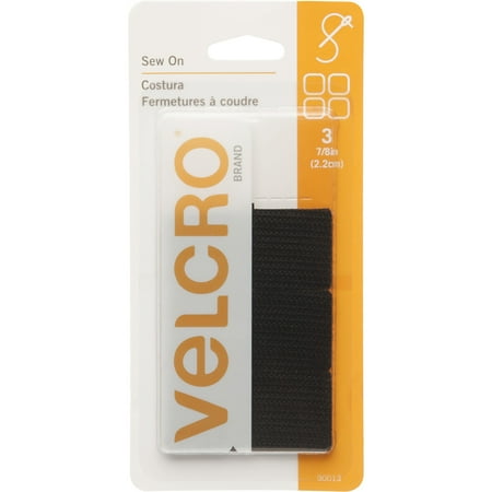 VELCRO® Brand Sew On 7/8in squares. black. 3 ct