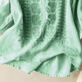 thumbnail image 6 of ZJXFGS Womens Blouses formal Tops Cute Blouses Basic Tops for Woman Plus Size Blouses 3/4 Length Sleeve Womens Tops Cute Blouses for Women Green M, 6 of 7