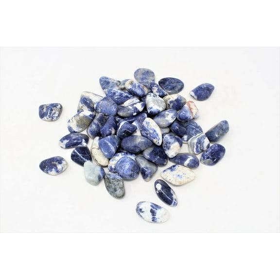 Tumbled Large Sodalite Stones - High Grade A Quality - Healing Crystals - 4 oz, 8 oz, 1 lb, 2 lb, Brow Chakra, Third Eye Chakra