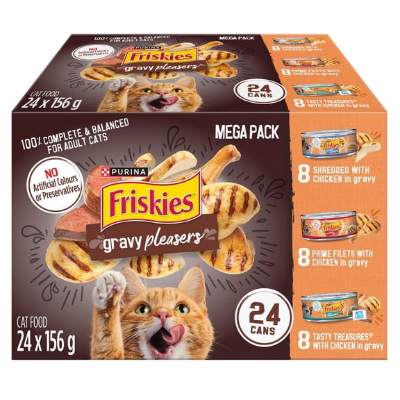 Friskies Gravy Pleasers Mega-Emballage Nourriture Pour Chats