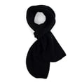 thumbnail image 6 of Solid Color Fleece Unisex Winter Scarf (Black), 6 of 7