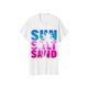 thumbnail image 1 of Sun Sand Salt Beach Shirt, Summer shirt, Beach Shirts for Women, Summer Vacation Shirts, Womens oversized Beach Shirt, 1 of 6