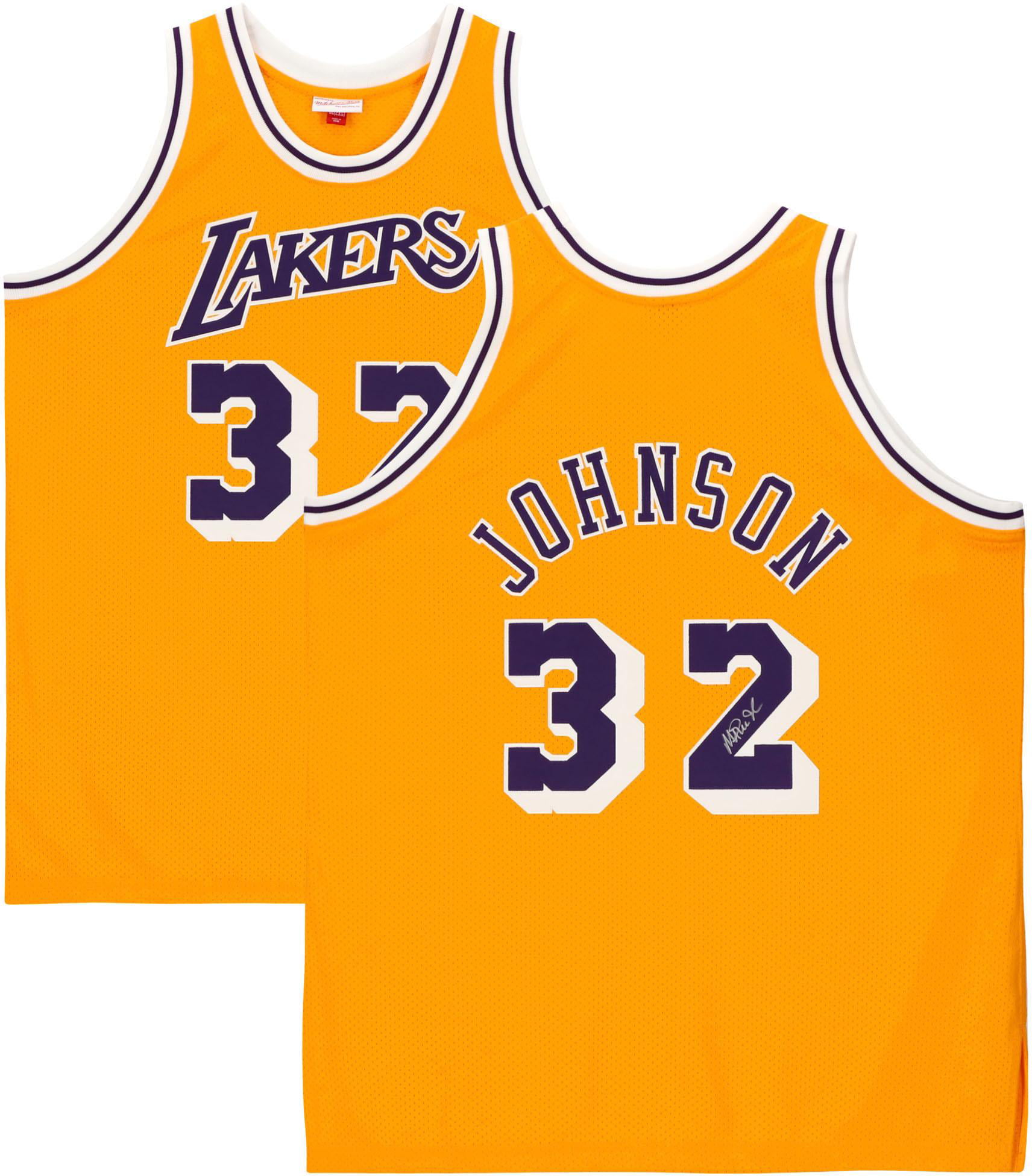 Magic Johnson Los Angeles Lakers Autographed Gold Mitchell and Ness Authentic Jersey - Fanatics Authentic Certified - Walmart.com