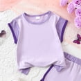 thumbnail image 5 of Gubotare Baby Girl Clothes Summer Toddler Girl Outfits Tops Sleeveless Tank Tops Shorts Summer Clothes Set 6 9 12 18 24 Months 2T 3T 4T 5T (Purple,7-8 Years), 5 of 5