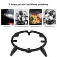 thumbnail image 2 of 1pc Gas Stove Holder Rack Stand Stove Stand Wok Pan Support Rack Kitchen Accessories for Home Kitchen (Black), 2 of 9