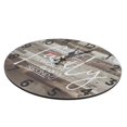 thumbnail image 1 of Round Clock, Household Wooden Clock Retro Style  For Office, 1 of 8
