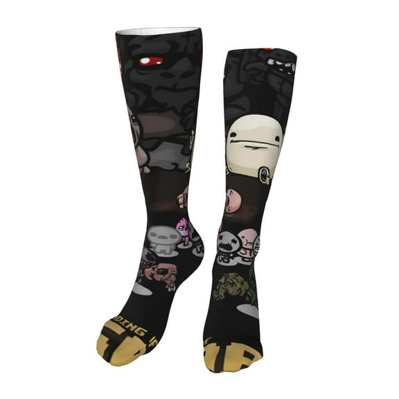 Saiise The Binding of Isaac Funny Socks Men Women Boys Kids Adults Novelty Graphic 20in stockings Crazy Design Casual Dress Socks for Sports,Running,Travel