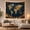 Holiday World Map, variant on World Map Against Cosmic Nebula Sky, Dreamy Celestial for Kids and Students, Educational Globe Art Decor Housewarming Gift Tapestry Wall Hanging for Bedroom and Dorm